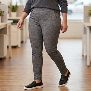 Torrid Slim Fix Heathered Grey Ponte Skinny Pants – Plus Size 1 (14/16) xl extra